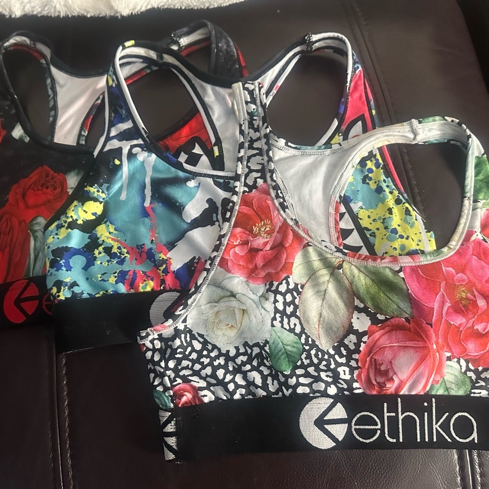 Ethika Floral and Abstract Sports Bras